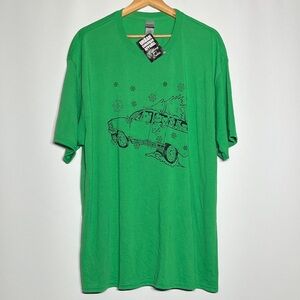 Vibrant Green Men's Graphic Tee